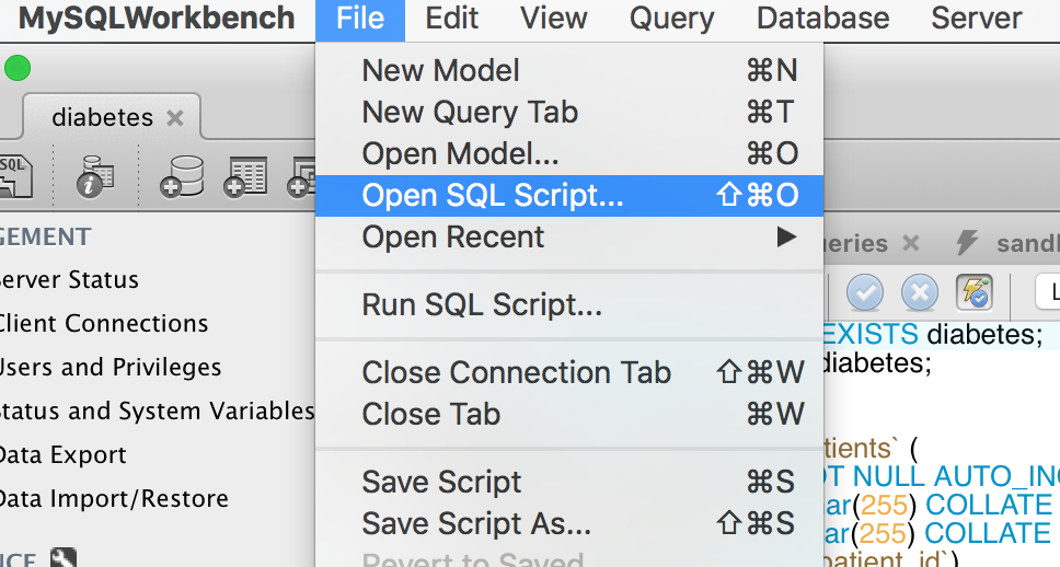 Data 101: MySQL Tutorial using a Diabetes Database | Telvis Calhoun